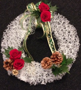 クリスマスリース　装飾　プラレイン